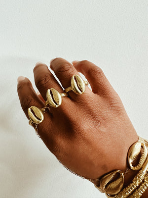 Divine Cowrie Ring