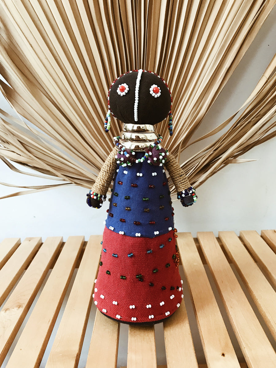 South Africa Ndebele Beaded Doll Folk Art buy Handmade Tribal Fertility Set Of 4