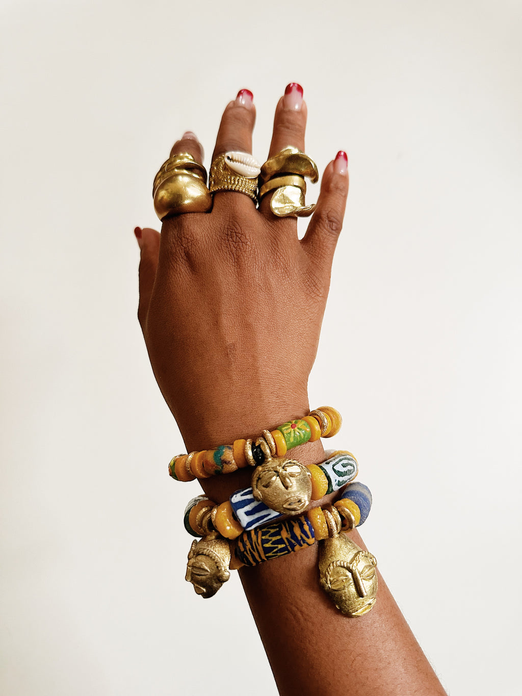Senegal African Mask Bracelet