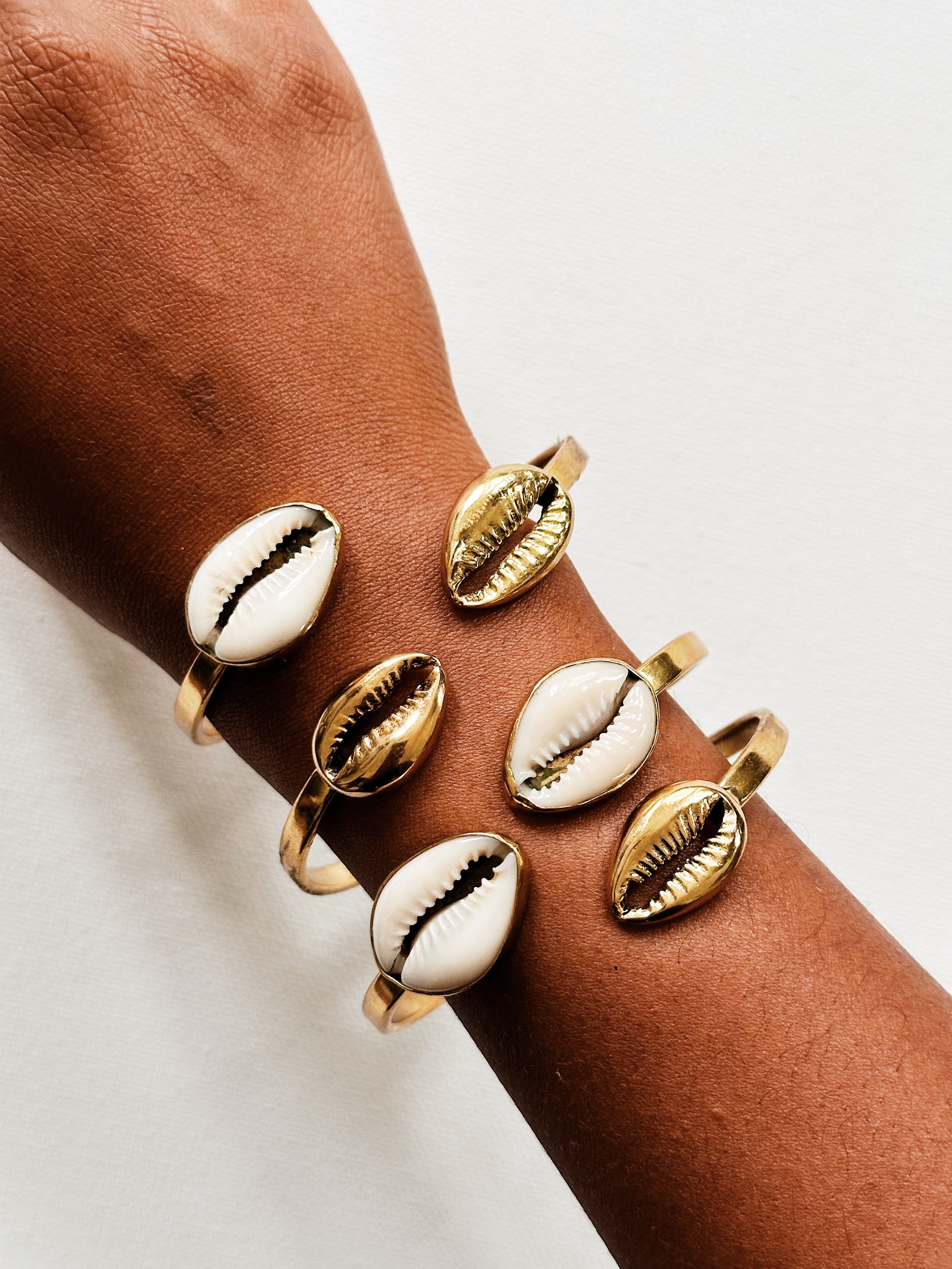 Mote Cowrie Cuff