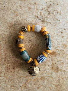 Senegal African Mask Bracelet
