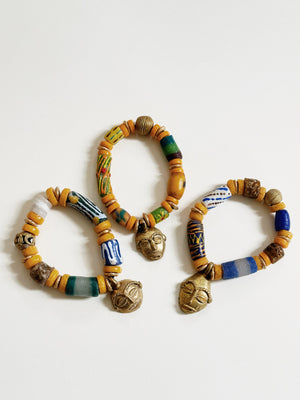 Senegal African Mask Bracelet