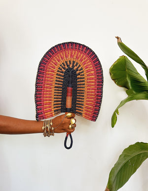 Savanna Wicker Fan // Multicolor #3