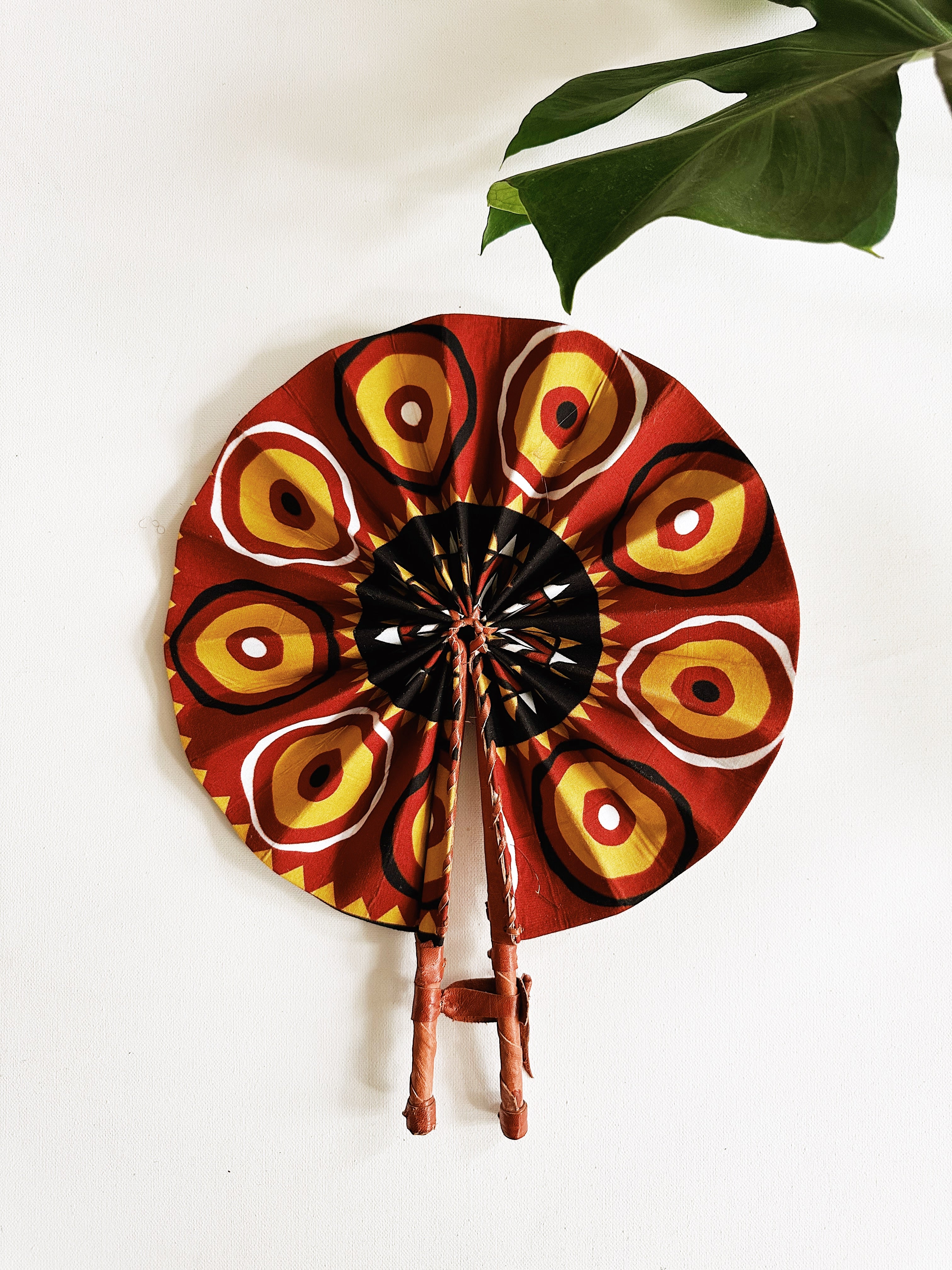 Mandala African Print Fan