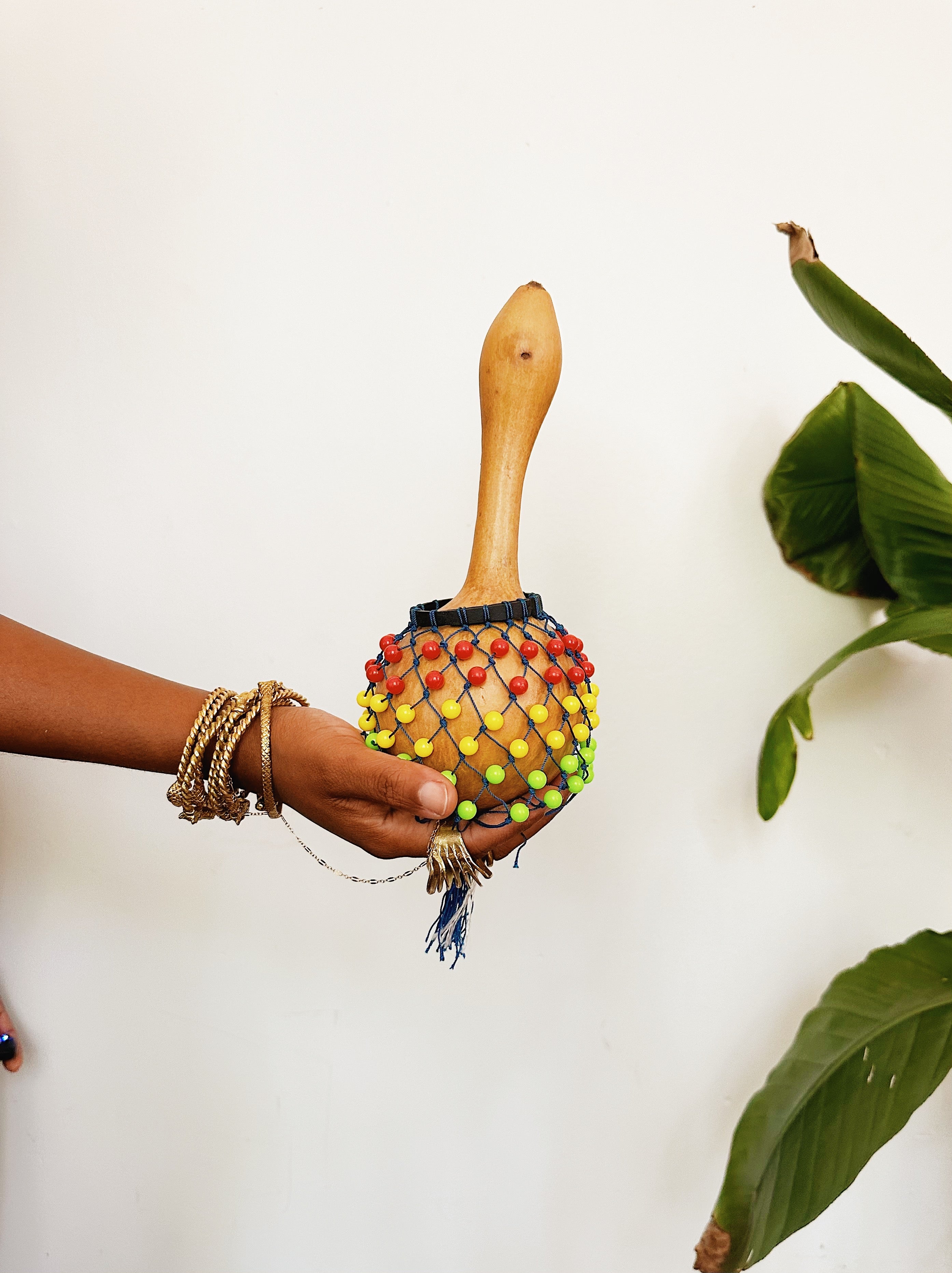 Small Shekere Beaded Rattle #3