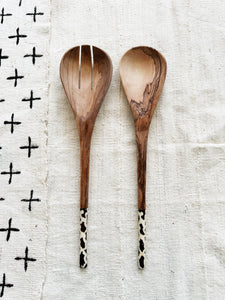 Batik Bone Salad Spoon Set