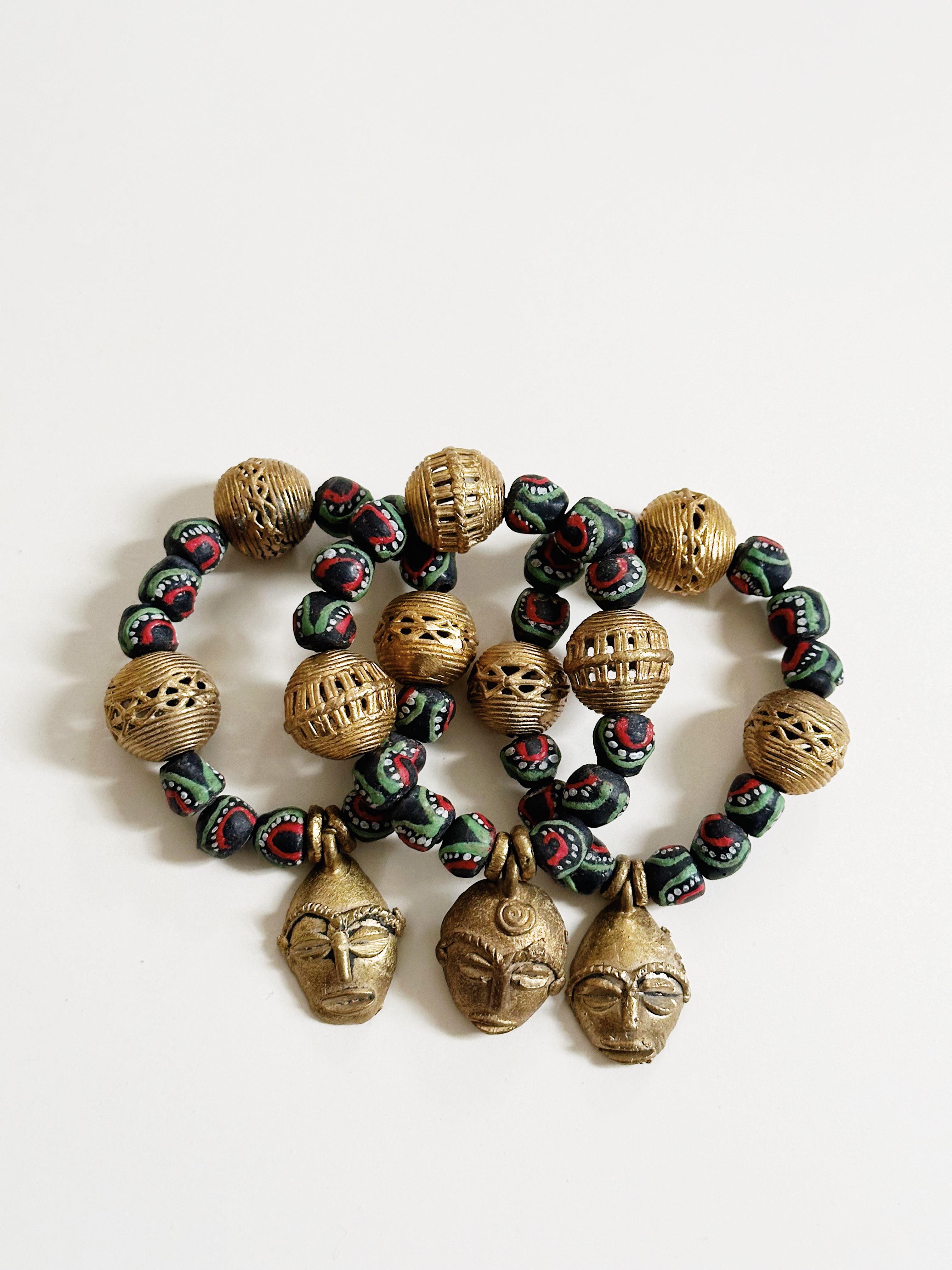 Accra African Mask Bracelet