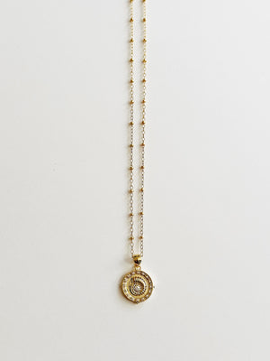 Golden Spiral Shell Necklace