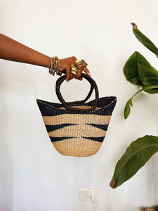 Small Woven African Tote Basket #2