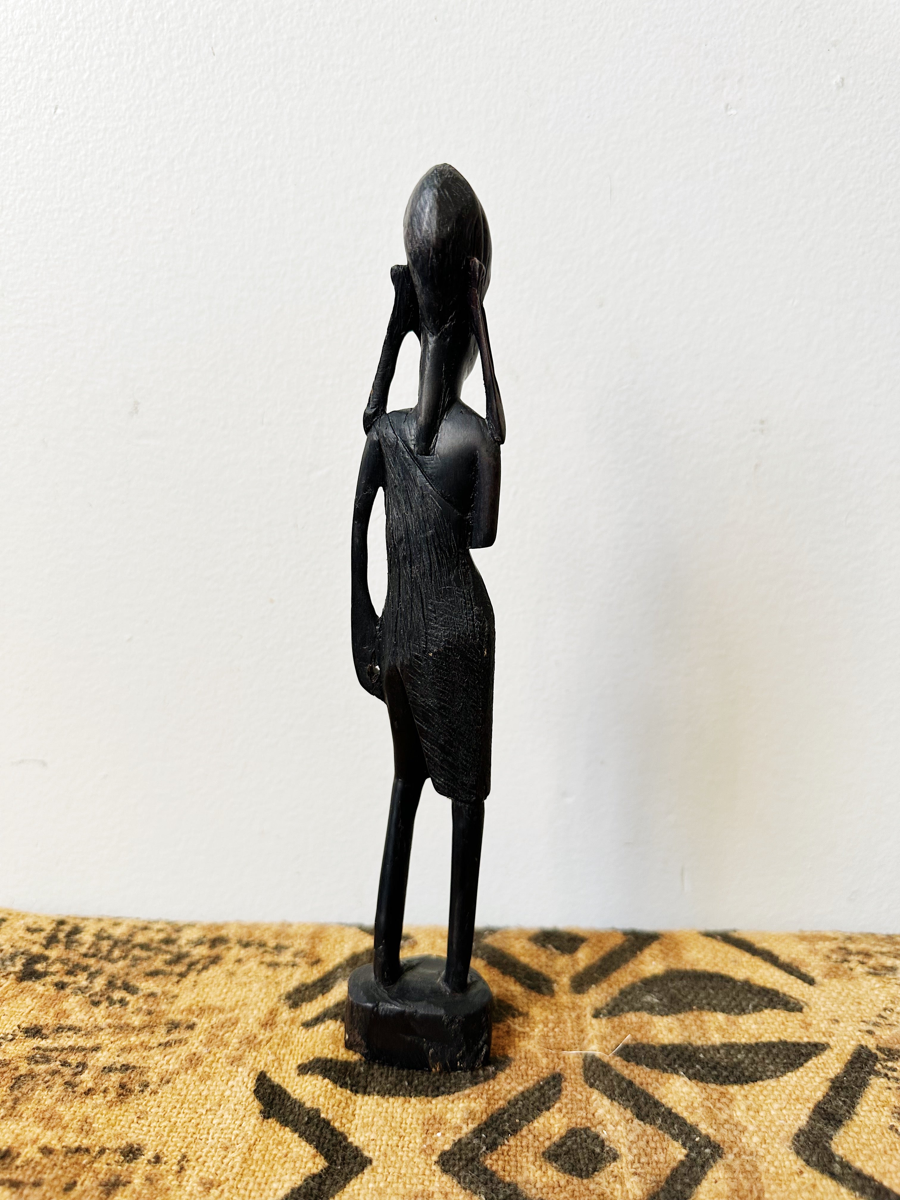 Small Vintage African Maasai Man Statue