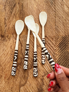 Batik Bone Sugar Spoons