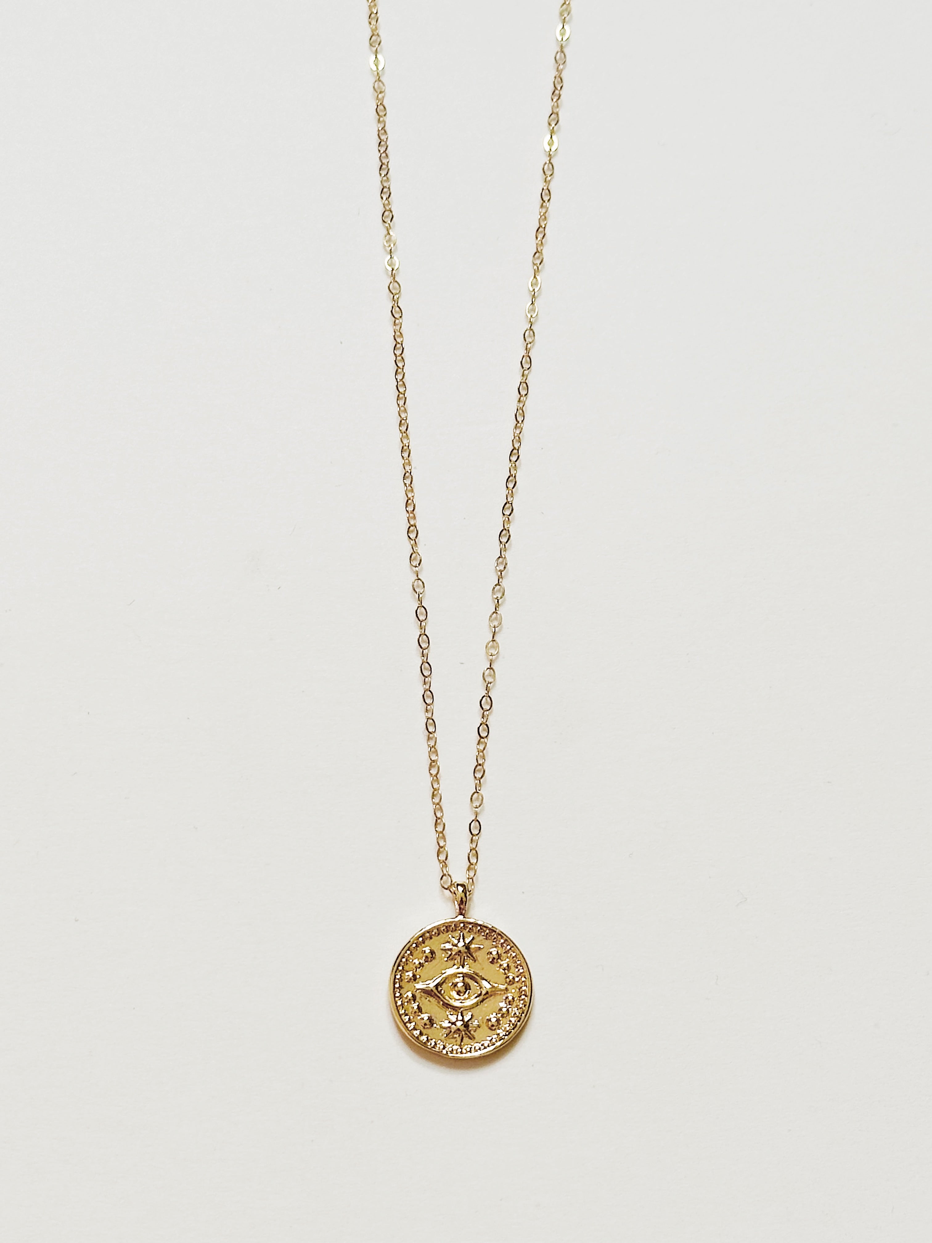 Evil Eye Medallion Necklace
