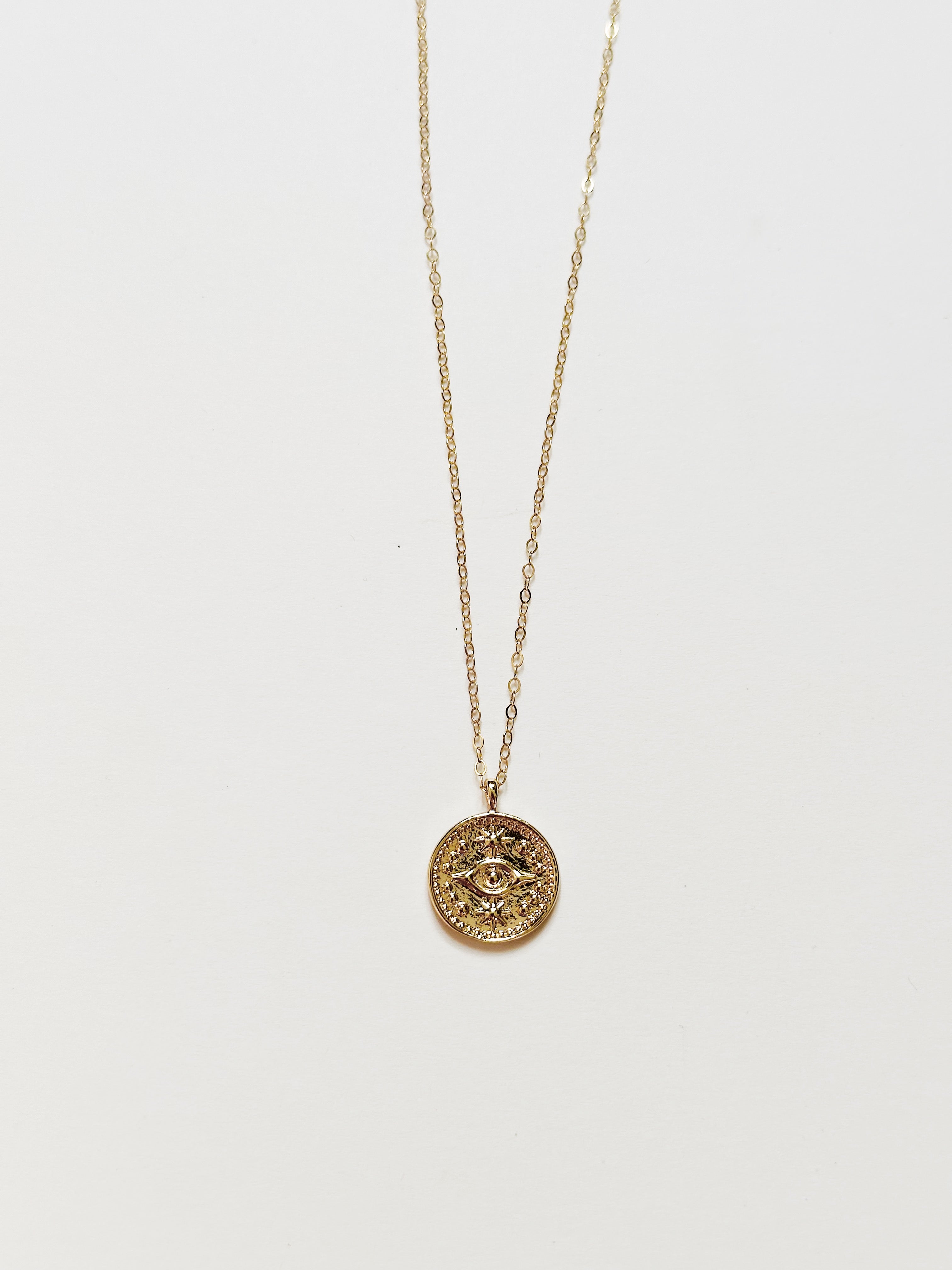 Evil Eye Medallion Necklace