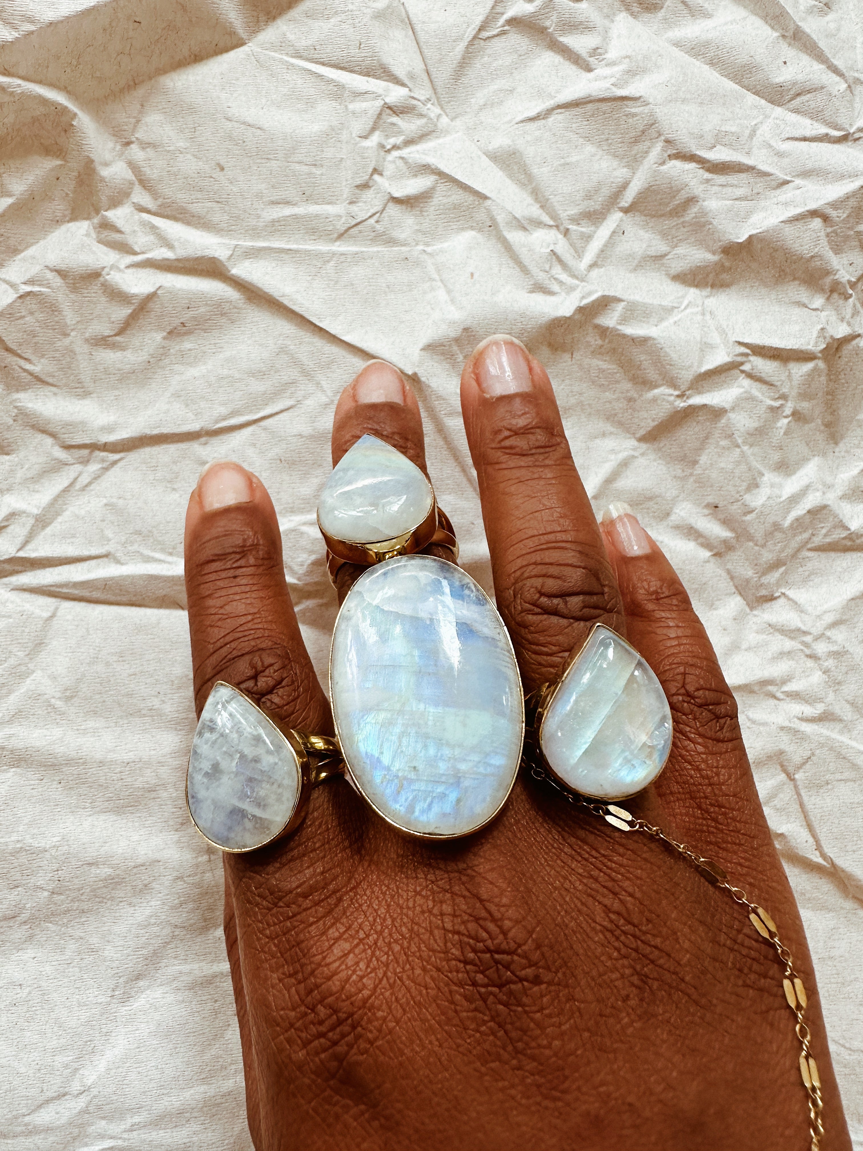 Moonstone Aura Ring