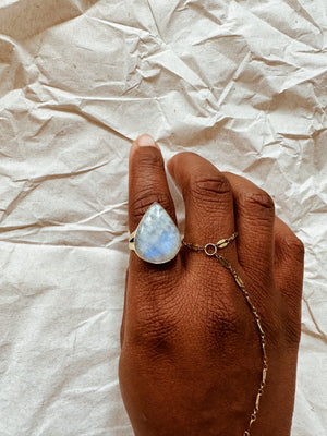 Moonstone Aura Ring