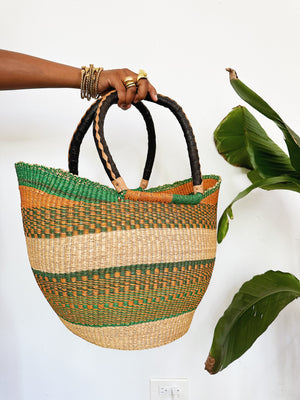 Woven African Market Tote // Multicolor #2