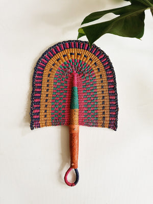 Savanna Wicker Fan // Multicolor #1