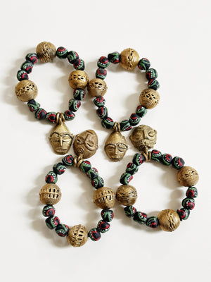 Accra African Mask Bracelet