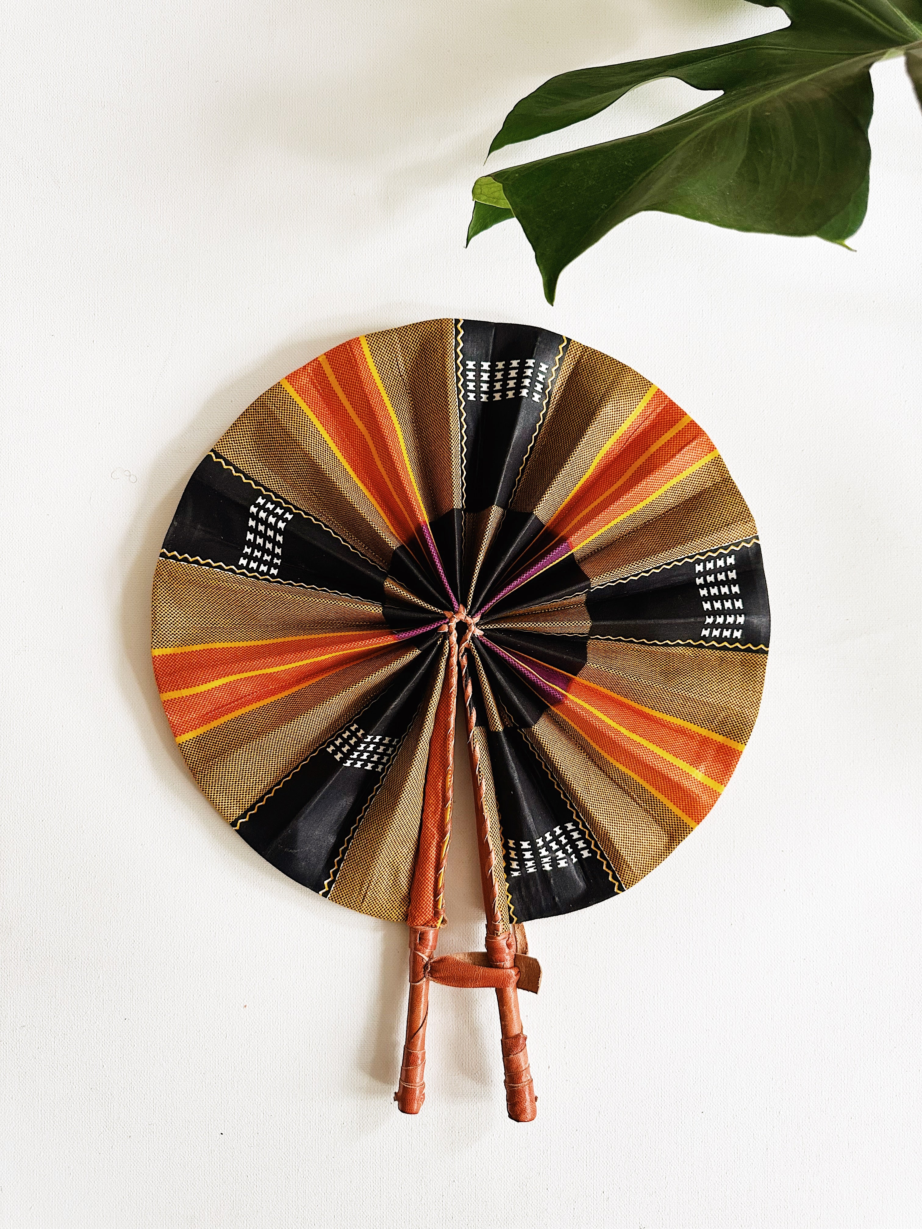 Kofi African Print Fan