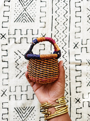 Tiny African Wicker Baskets #1 // Select Style