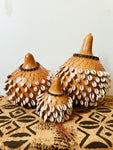 Tan Shekere Cowrie Shell Rattle