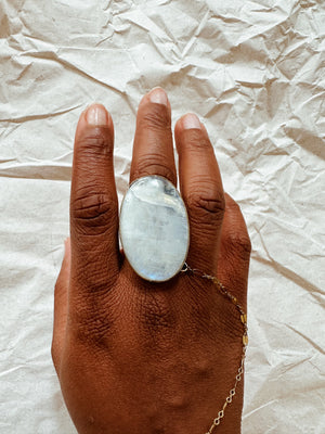 Moonstone Aura Ring