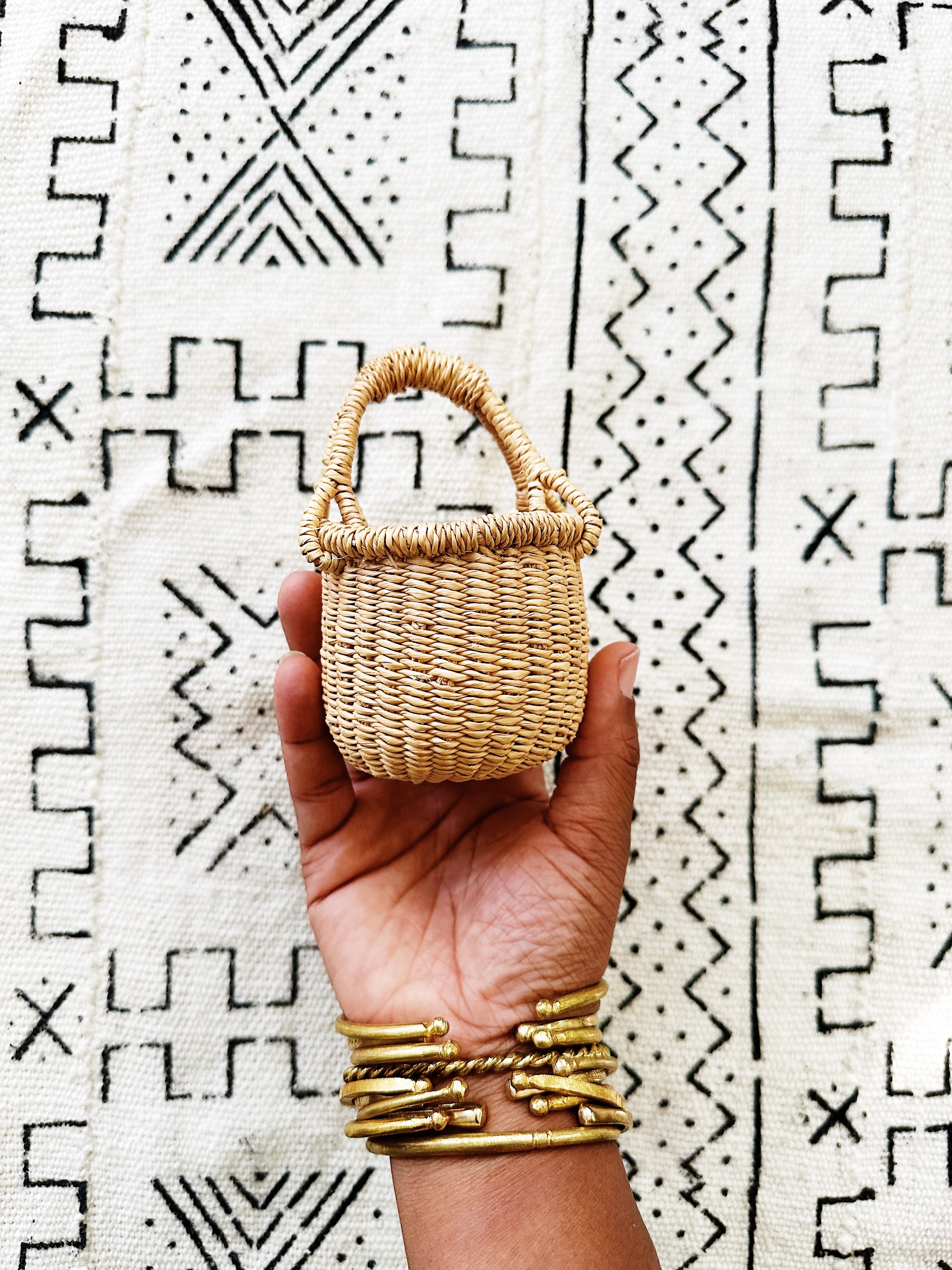 Tiny African Wicker Baskets #1 // Select Style
