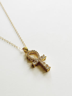 Crystal Key of Life Necklace