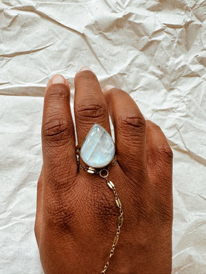 Moonstone Aura Ring