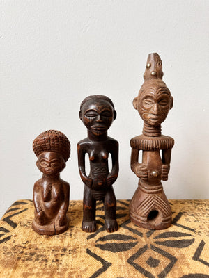 Small Vintage Central African Statues