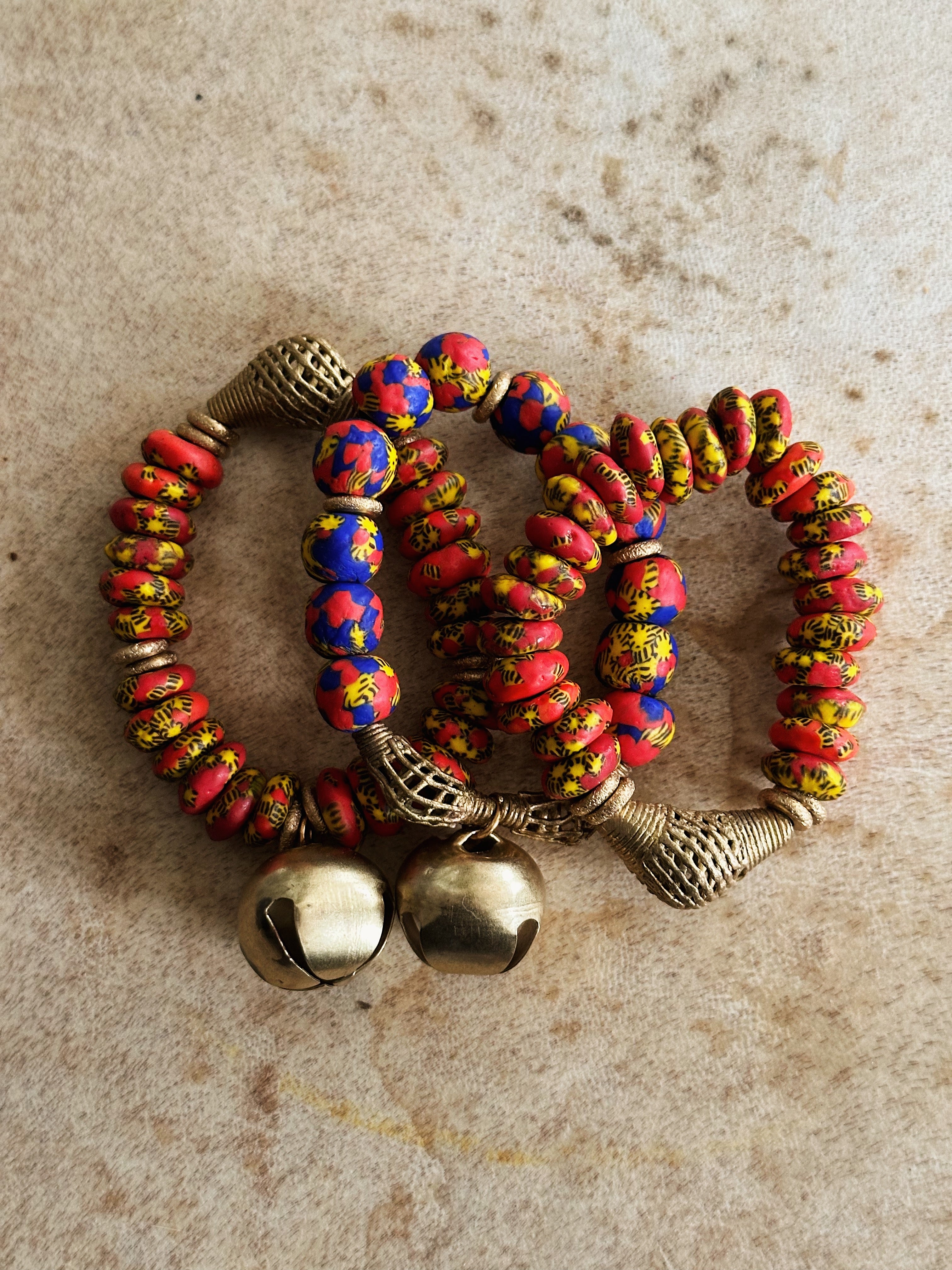 Akan African Bell Bracelet