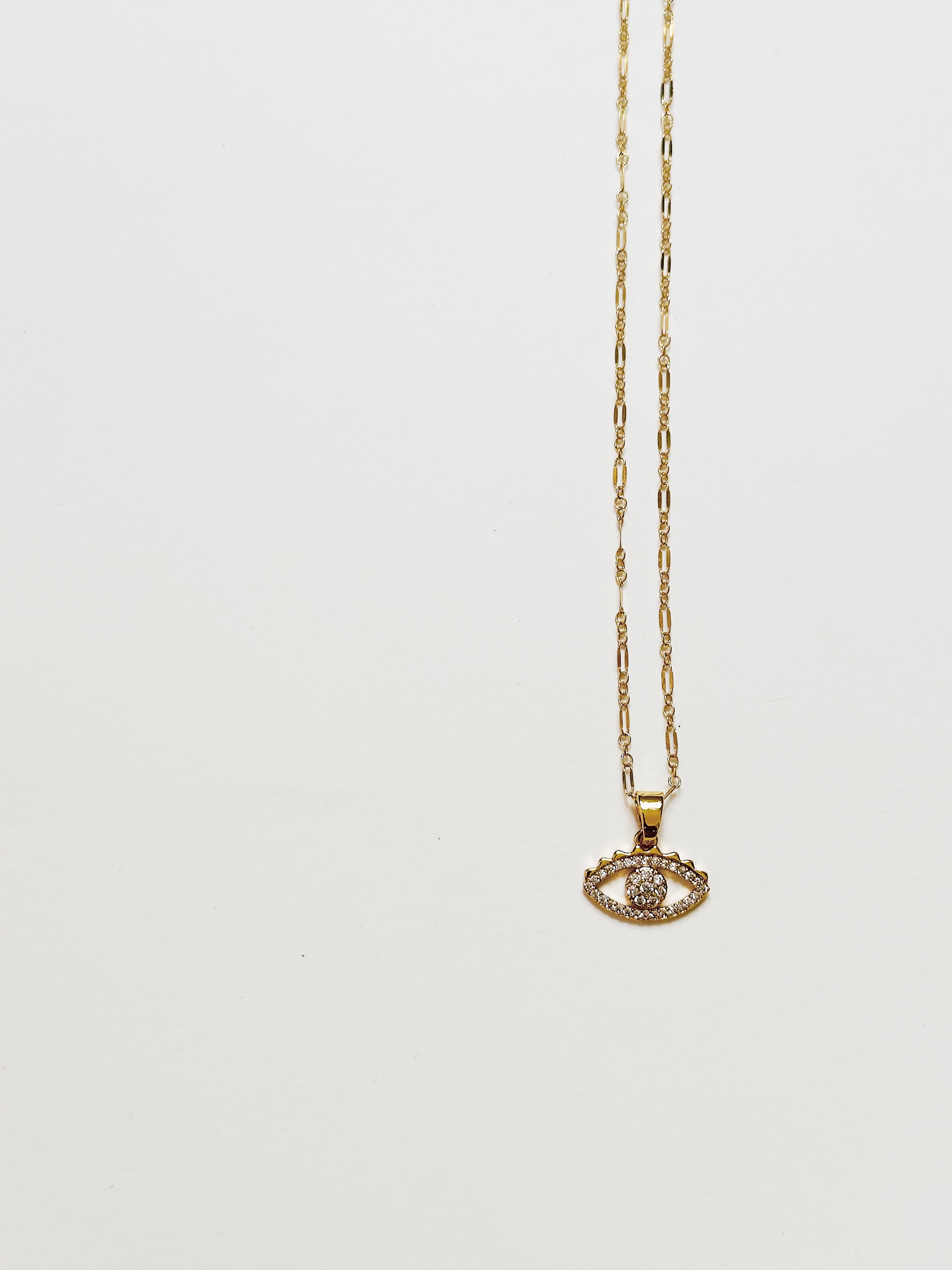 Crystal Eye of Protection Necklace