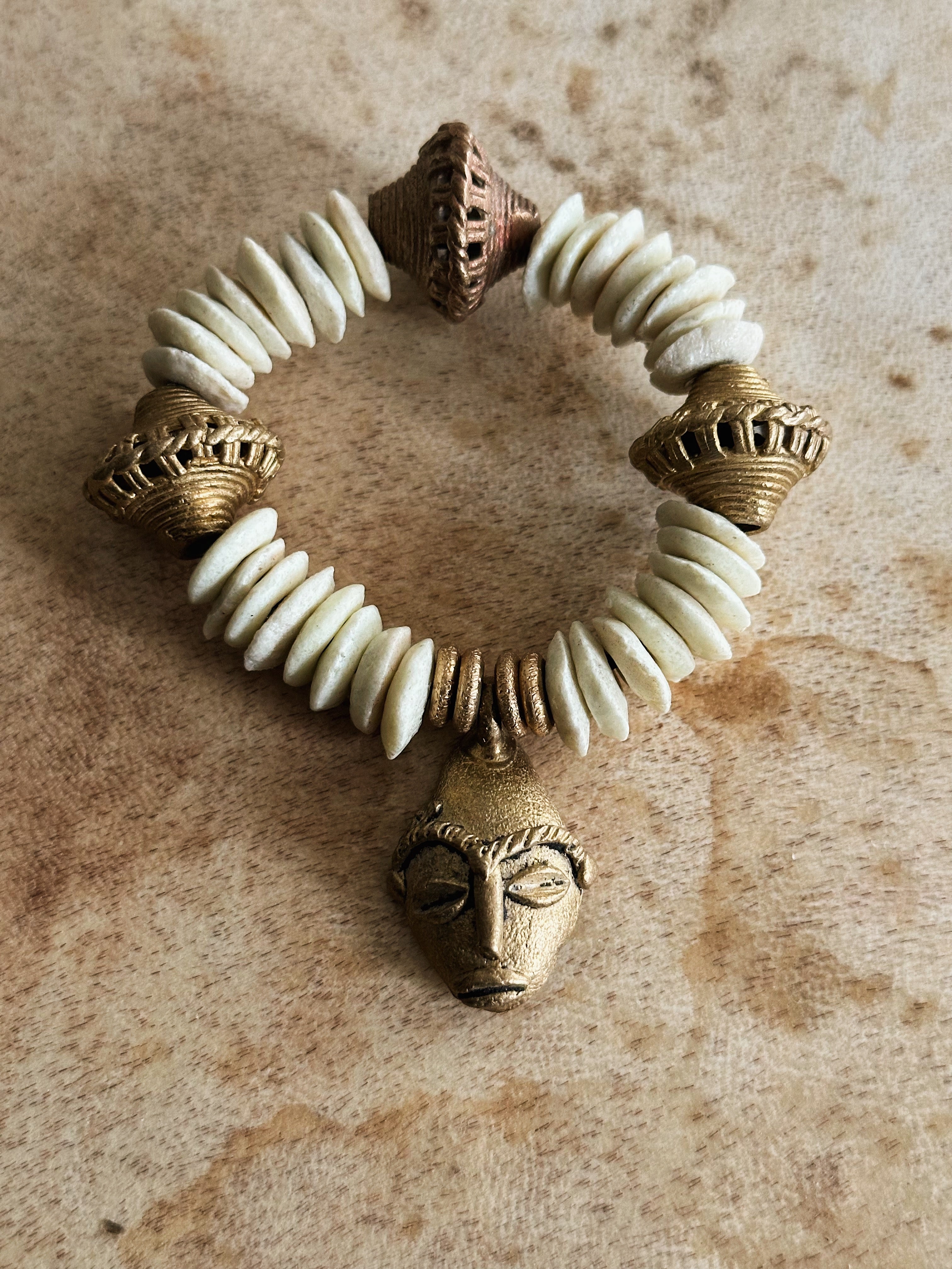 Ashanti African Mask Bracelet