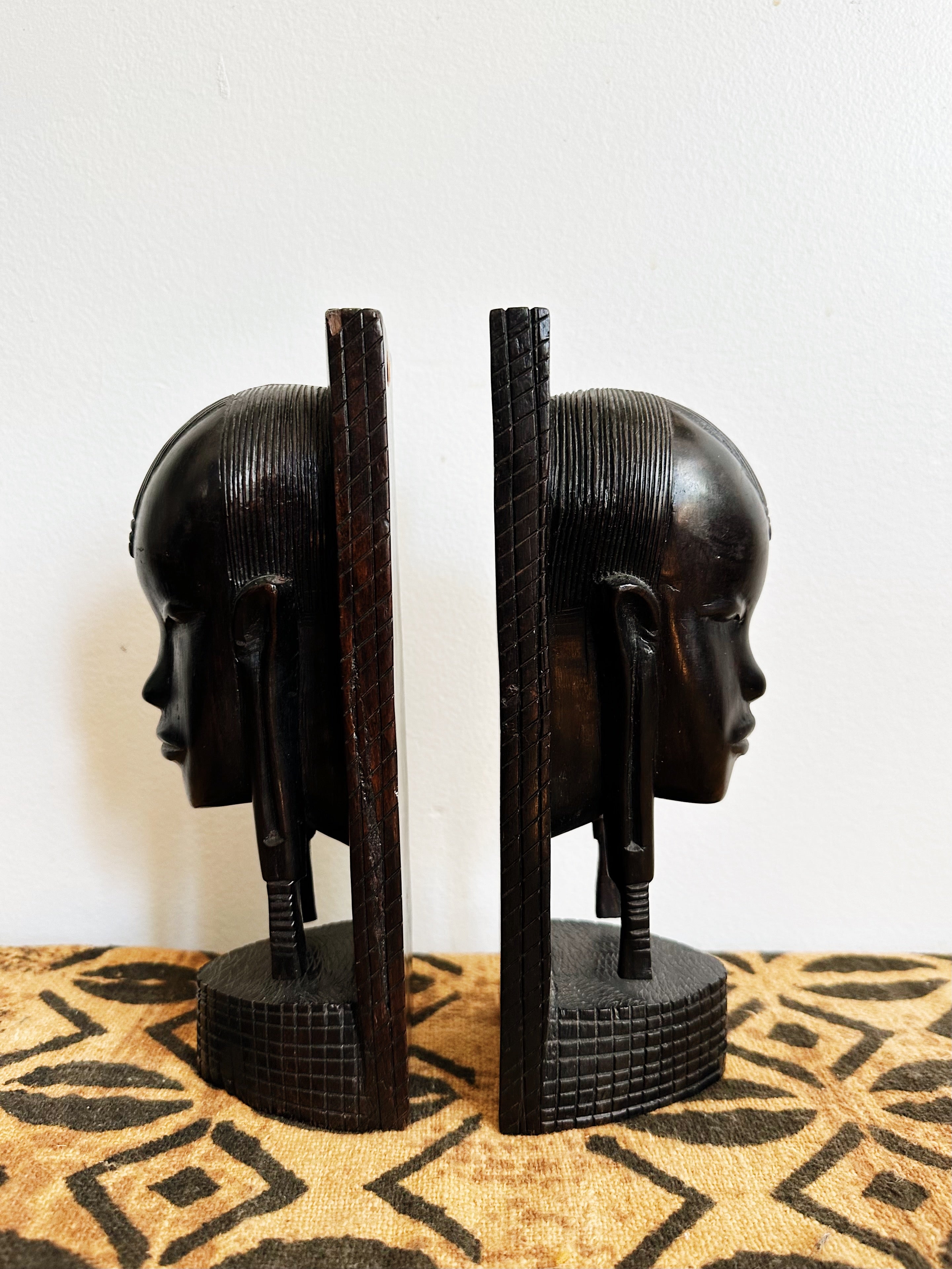 Vintage African Engraved Book Keepers #2