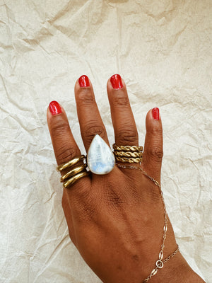 Moonstone Aura Ring