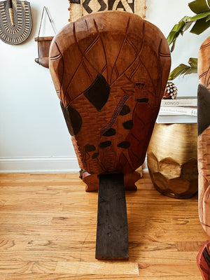 Carved African Chair-Giraffe