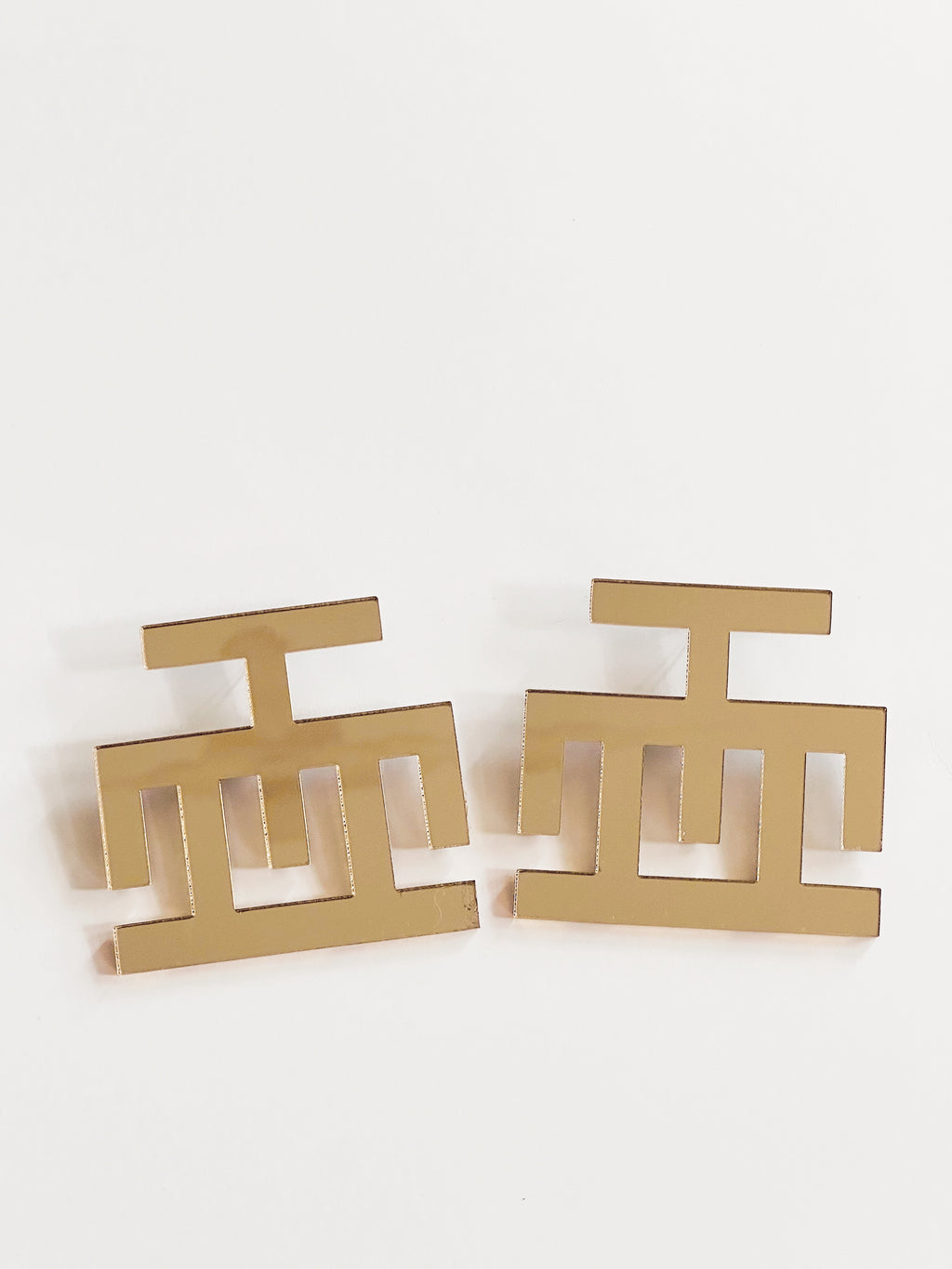 Hwemudua Adinkra Earrings