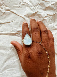 Moonstone Aura Ring