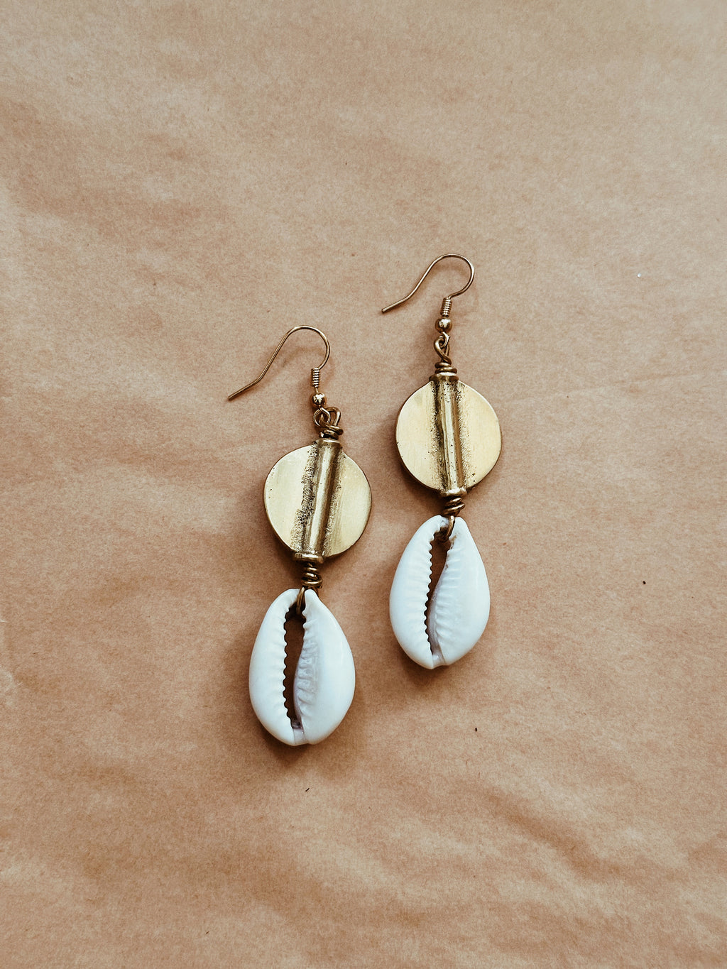 Moneta Cowrie Shell Earrings