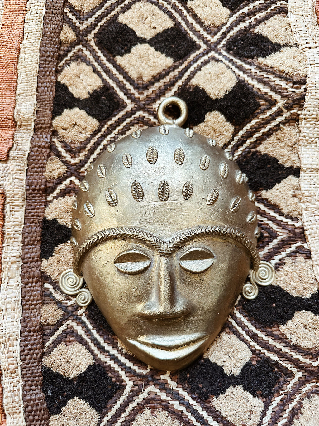 Bronze Ashanti African Mask #2