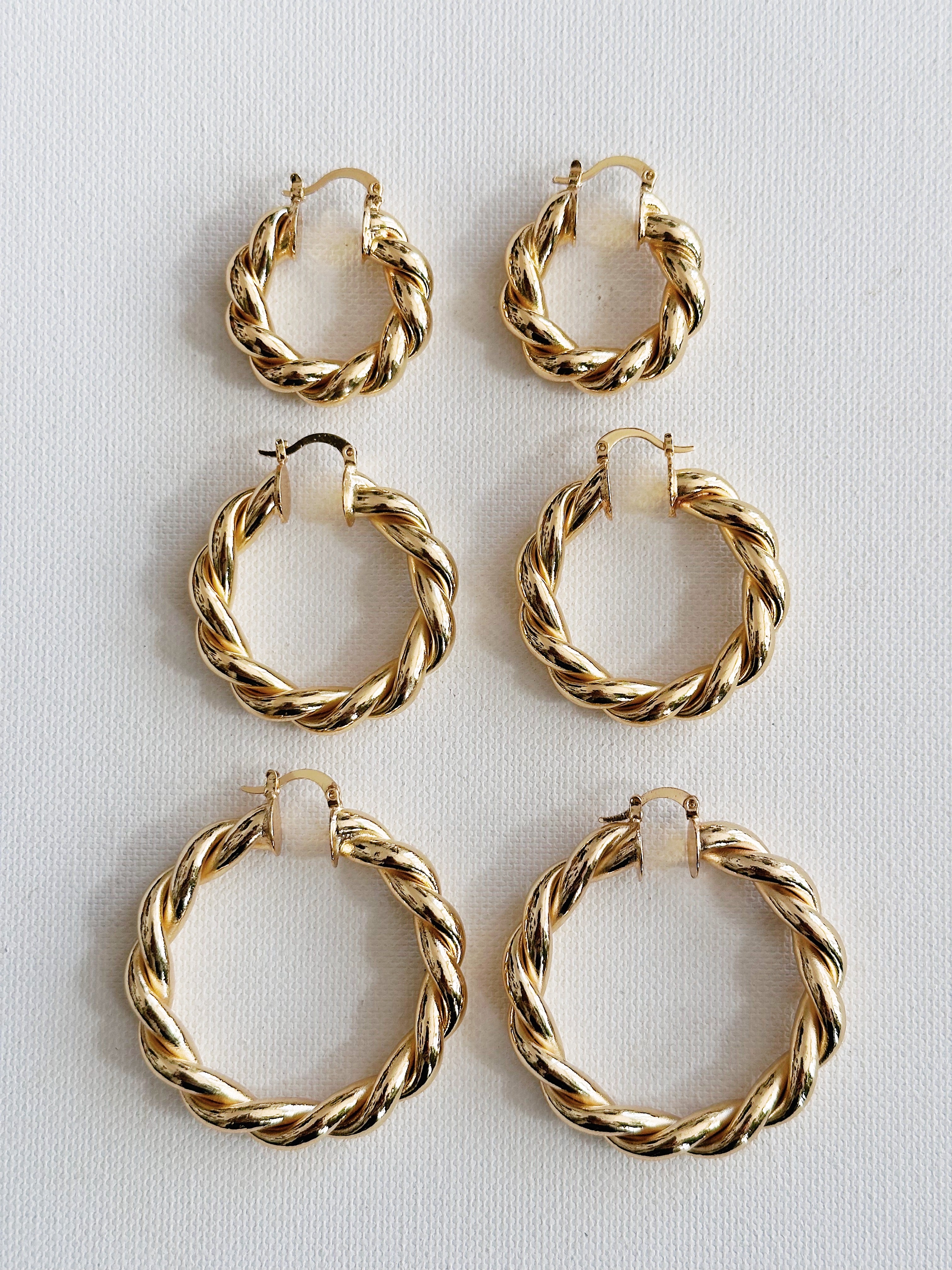 Classic Twisted Hoops