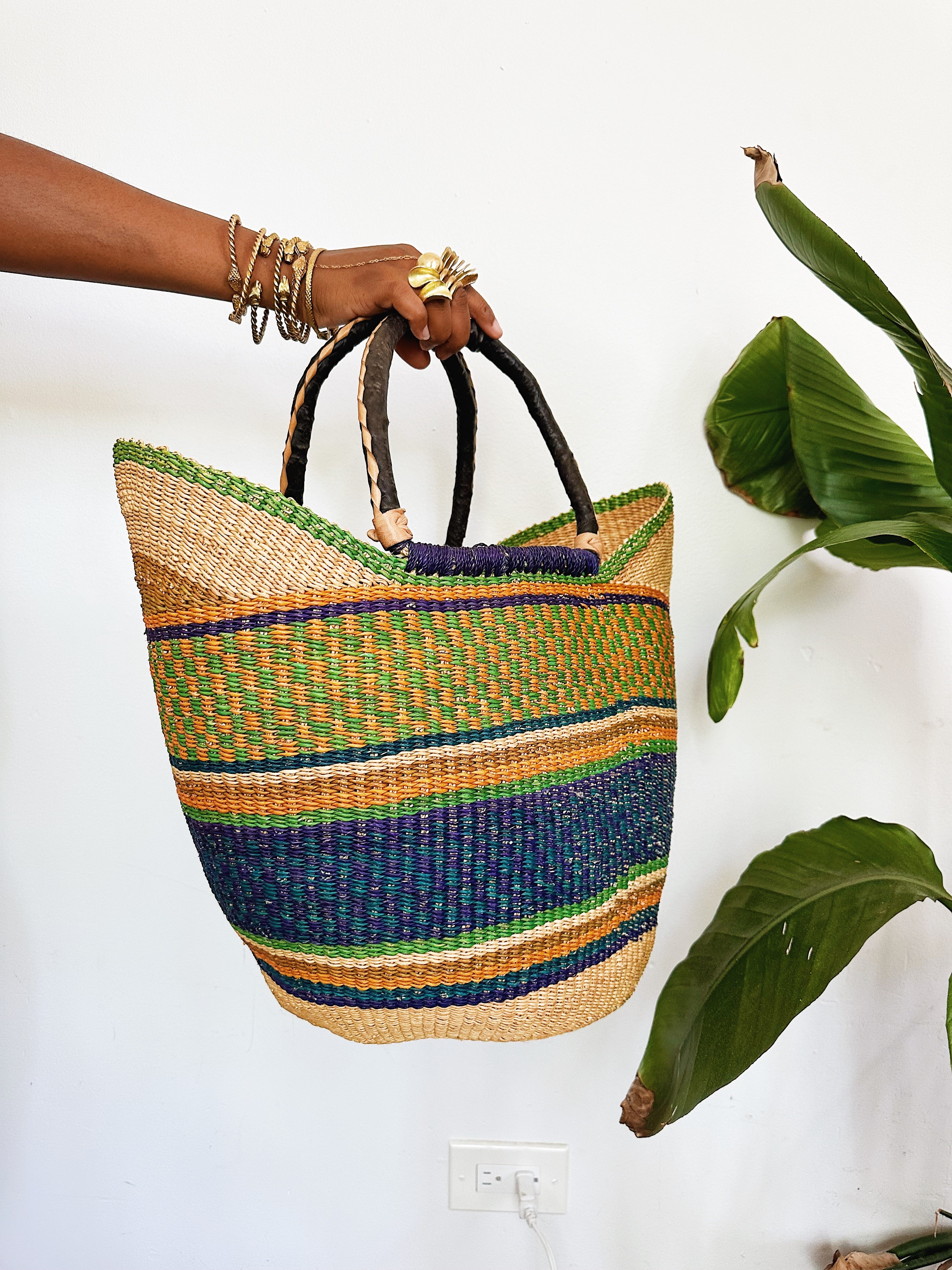 Woven African Market Tote // Multicolor #3