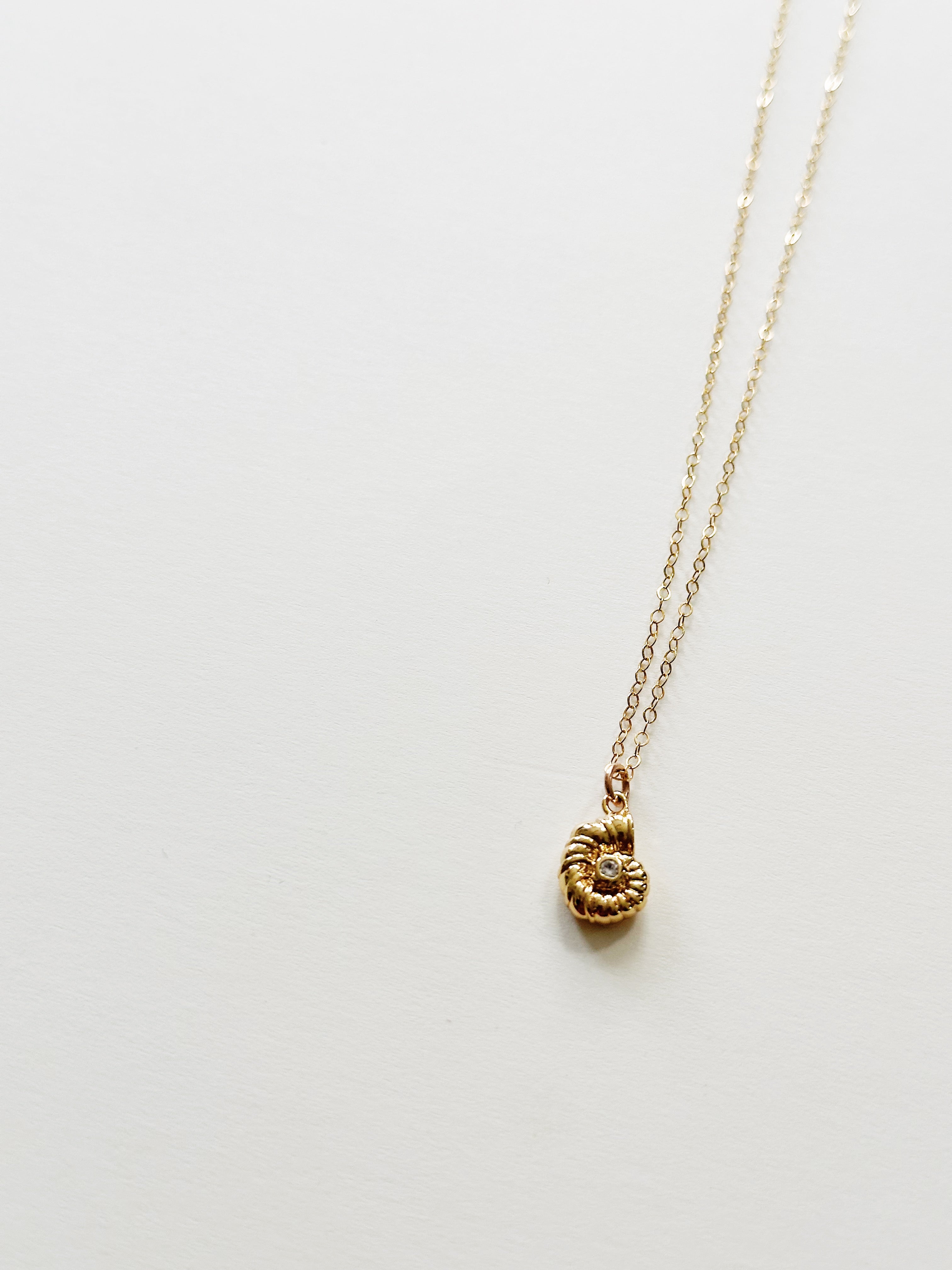 Nautilus Spiral Shell Necklace