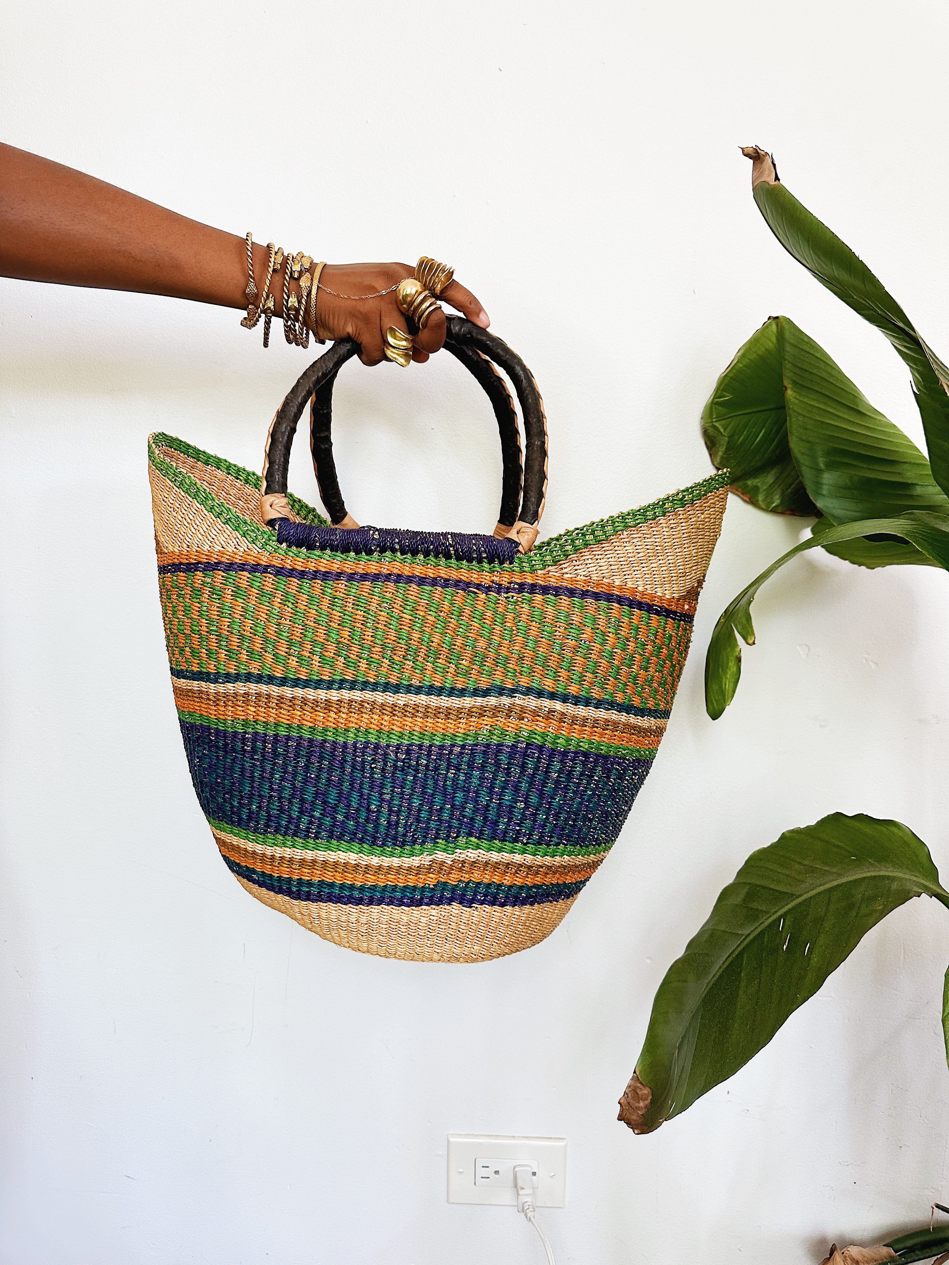 Woven African Market Tote // Multicolor #3