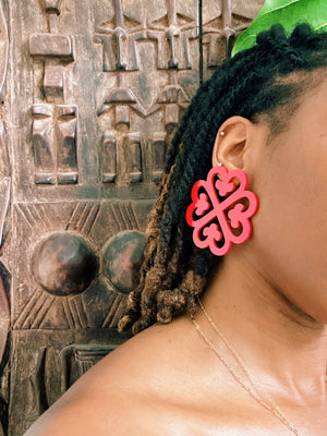 Nyame Dua Adinkra Earrings