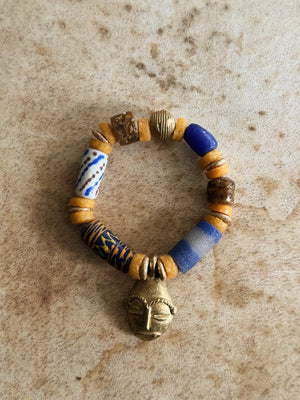 Senegal African Mask Bracelet