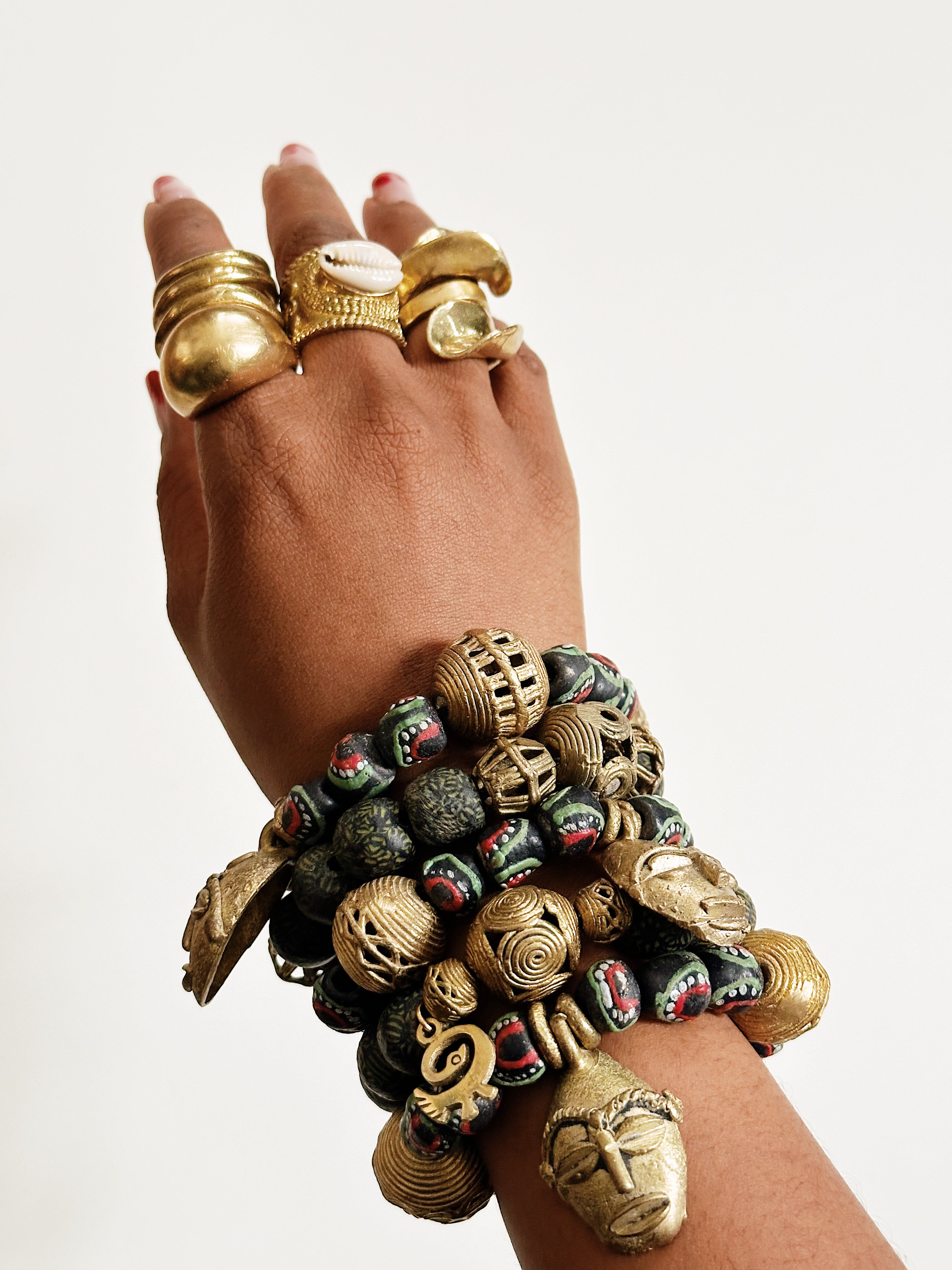 Accra African Mask Bracelet