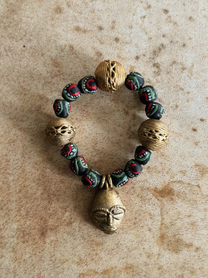 Accra African Mask Bracelet