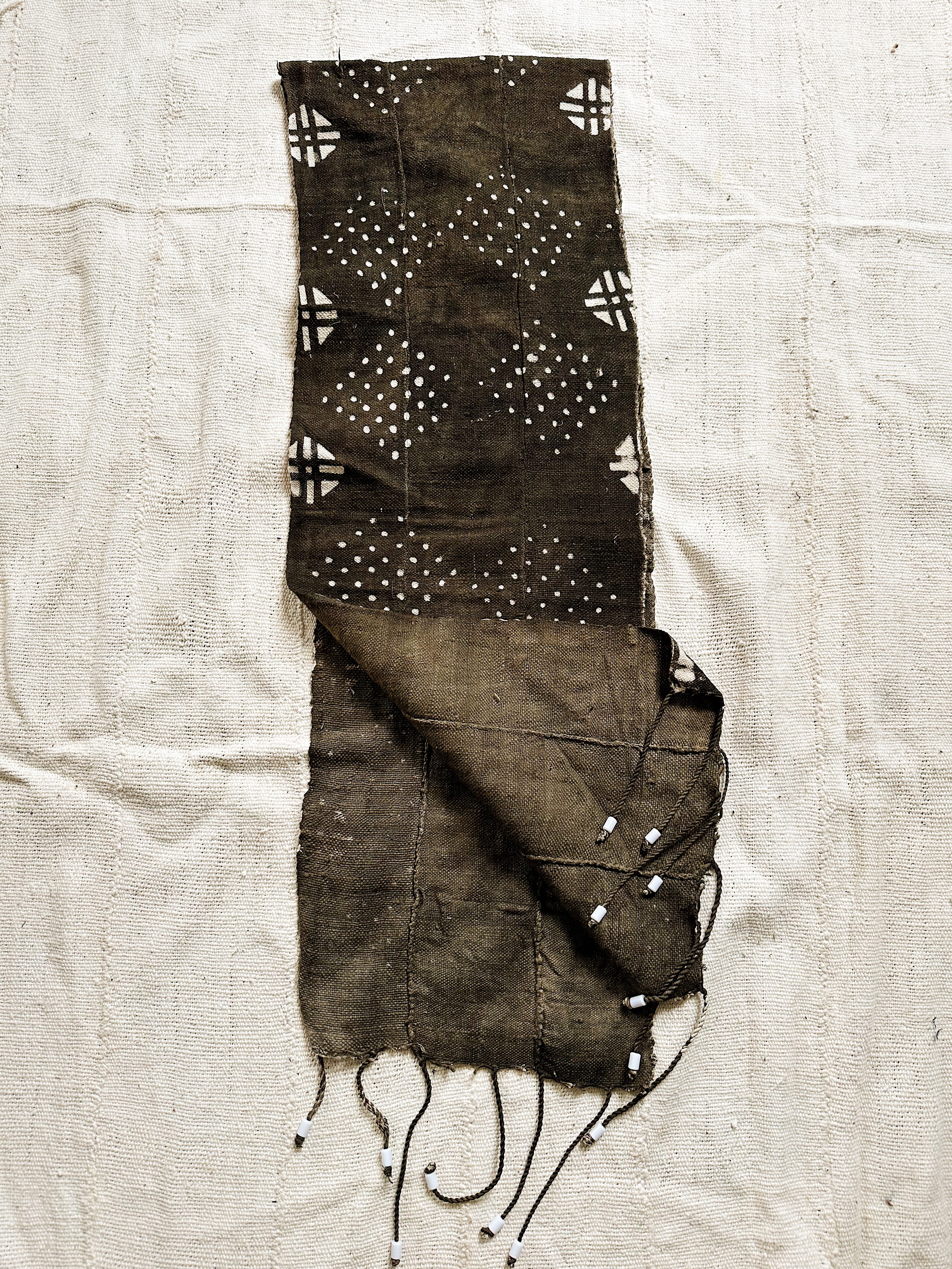 Mudcloth Scarf // Black