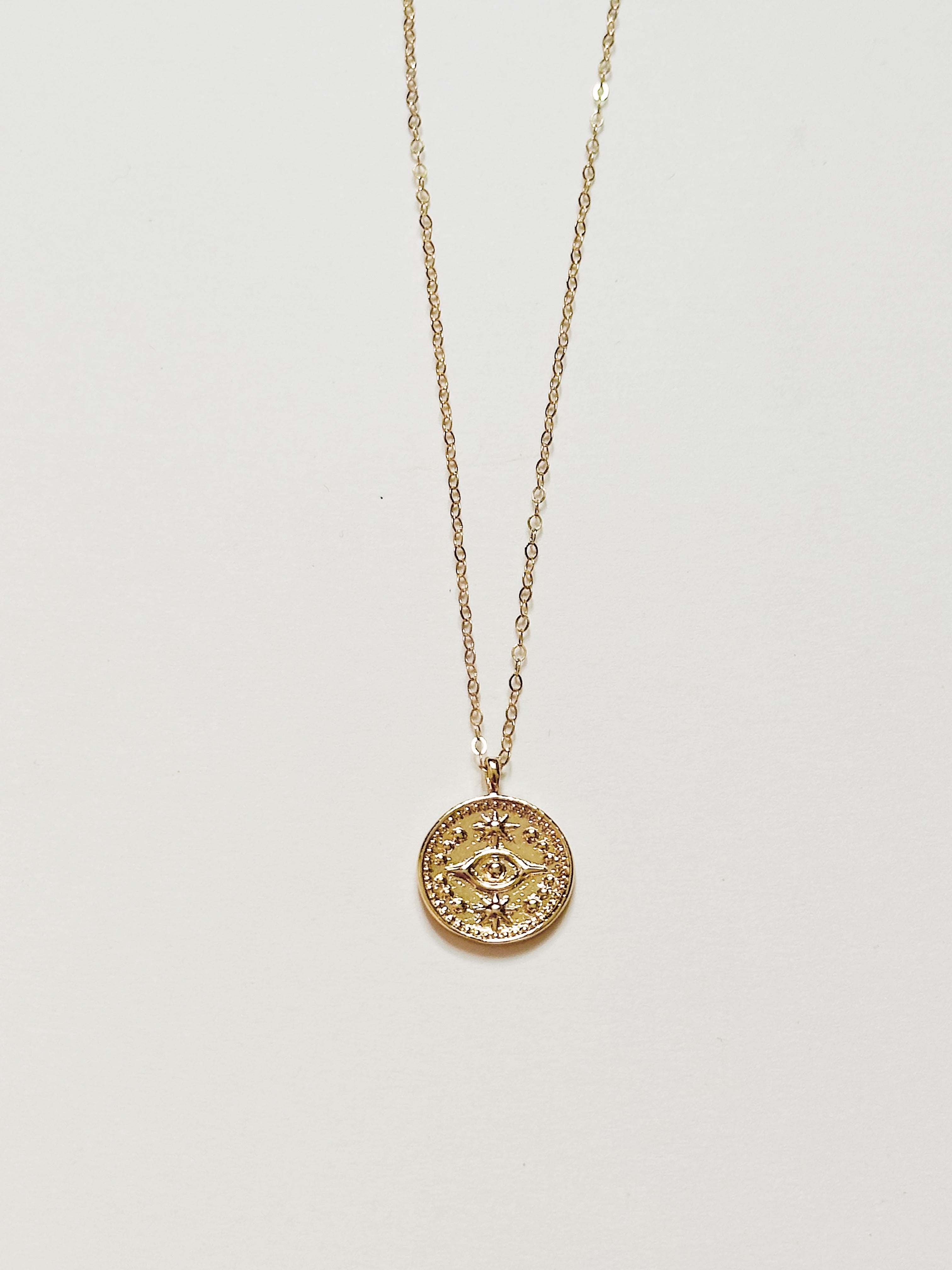 Evil Eye Medallion Necklace